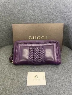 新品・レア】GUCCI ウーブンウェブ ジップ ウォレット 長財布 - メルカリ
