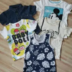 Tシャツ 男の子　タンクトップ　90センチ　5枚セット