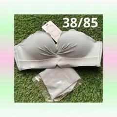ブラ ショーツ セット セットアップ 伸38AB 38/85 水色 ストレッチ