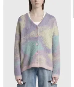 モヘア カーディガン