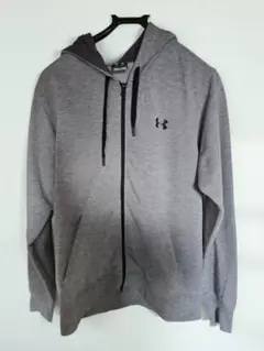 UNDER ARMOUR パーカー グレー フルジップアップ M