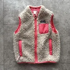 patagonia フリースベスト 3T ピンク