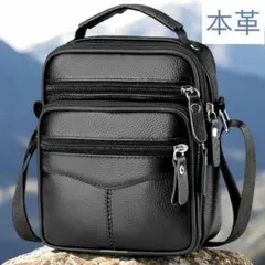 ショルダーバッグ 本革 2wayバッグ 斜め掛けバッグ ハンドバック 新品 黒色