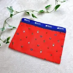 【美品】LeSportsacレスポートサック ナイロンポーチ 赤