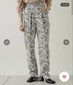 Kastane ペイズリージャガードパンツ　xsサイズ