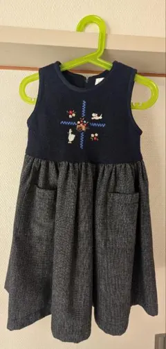 刺繍付きスリーブレスドレス 110cm