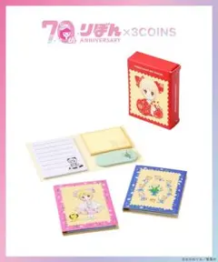 3COINSリボンコラボ　姫ちゃんのリボン付箋セット 70周年記念