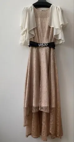 【iNFINE/アンフィニ】パーティードレス　結婚式　ボレロ　レース　リボン