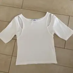 アズール脇空きデザインTシャツ