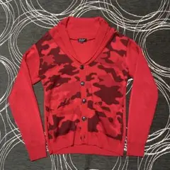Bernings sho red camouflage cardigan