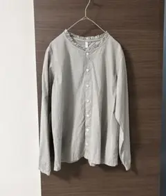 325. grin グリン　コットンフリル長袖シャツ