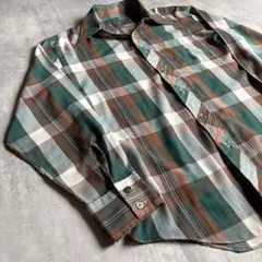【70s JC.Penney】チェックシャツ　ネルシャツ 50s vintageのサムネイル