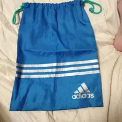 adidas シューズバッグ 青