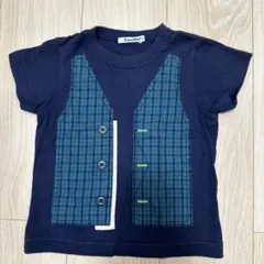 ファミリア　ベスト風　Tシャツ　ネイビー　100のサムネイル