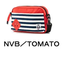 新品 チャムス CHUMS ショルダーバッグ ボーダー 赤 CH60-2681