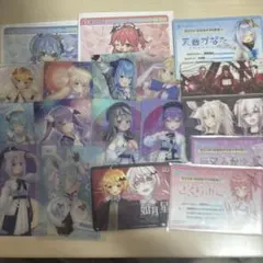 ホロライブ カード 18枚 ホロライブ ステッカー 4枚 まとめ売り