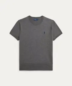 RALPH LAUREN コットンブレンドショートスリーブクルーネックセーター