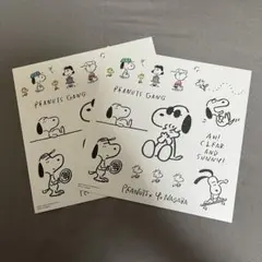 PEANUTS x Yu Nagaba ステッカーシート　2枚　セット