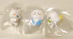 座るナガノのくま フィギュア マスコット 3点セット