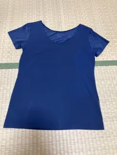 ユニクロ　UNIQLO エアリズム　ショートスリーブ　レディース　紺