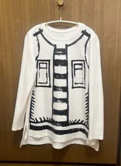 エッセンシャル　ヒロコビス　長袖　チュニック　ホワイト