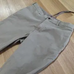 ユニクロ スマートアンクルパンツ ベージュ L 綿96％