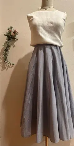 ユニクロ　ロングフレアスカート　M