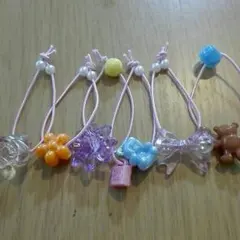 送料込み♪６個ヘアゴム☆４　ピンク