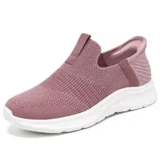 スニーカー ウォーキングシューズ レディース スリッポン 大きめ スリップイン