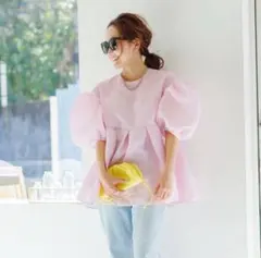 bluelea ブルエラ　シルキージャガードブラウス ブルレアblueleaシルキージャガードブラウス ミント あ様専用