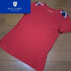 ブルーレーベル クレストブリッジ 肩チェック Tシャツ 半袖 カットソー 赤のサムネイル