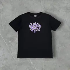 ブラック Tシャツ パープル @マーク デザイン