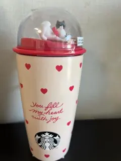 スターバックス バレンタイン2026 カップシェイプステンレスボトルハートスタバ
