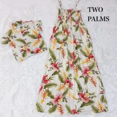 TWOPALMS ハワイ 花柄 アロハ ワンピース 結婚式親子お揃い ペアルック