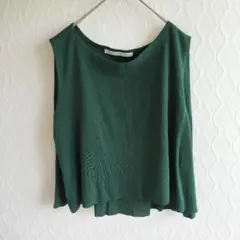 ✨Spick & Span✨ノースリーブプルオーバー トップス 緑 シンプル