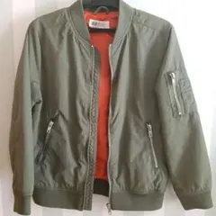H&M ボンバージャケット オリーブグリーン 130cm