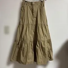 niko and... ベージュ フレアスカート M