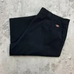 Dickies　ディッキーズ　874　ワークパンツ　古着　ブラック　黒色　W42