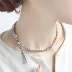 アネモネ　ガラスパールネックレス　ZARAディーホリック、しまむら、ディスコート