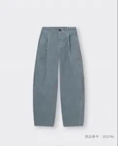 値下げ‼️GU コーデュロイバレルレッグパンツSサイズ ブルー ジーユー