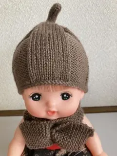 ⑦メルちゃんニット帽子　単品