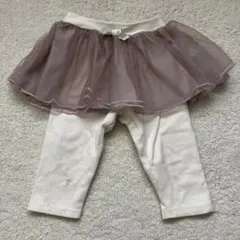 petite mainスカート付きレギンス 薄紫色