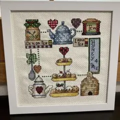 カントリー調　刺繍絵 カントリー調 刺繍絵 小さなカントリー刺しゅう 作品と図案250