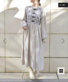 チャイナ ロングワンピース