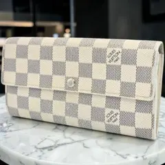 ルイヴィトン ダミエアズール ポルトフォイユ サラ 長財布 袋付き N61735