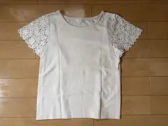 earth music&ecology 袖レース　Tシャツ　Mサイズ