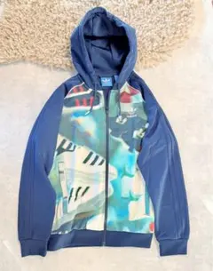 【希少】adidas　 グラフィック　スニーカー総柄SHOE CHAOSパーカー