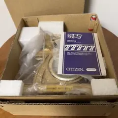 CITIZENクオーツ　置時計　ゴールド