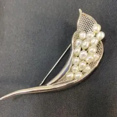 アクセサリー・ブローチ・淡水パール・淡水パールアクセサリー・上品アクセサリー