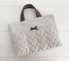 入園入学グッズ 小さめ レッスンバッグ キルティング